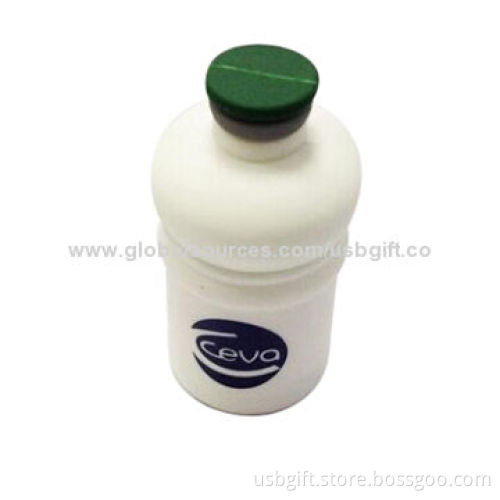 USB Flash Disk, 8GB, PVC Material, Customized Bottle Shape, Promotional Gift